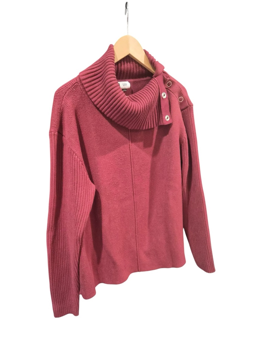 Cabi | Turtleneck Sweater in Burgundy | Size Large - Picture 4 of 6